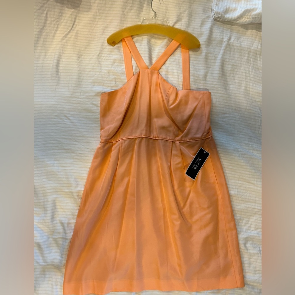 J Crew Wedding Lexie Faille Bridesmaid Dress in Peach New With Tags